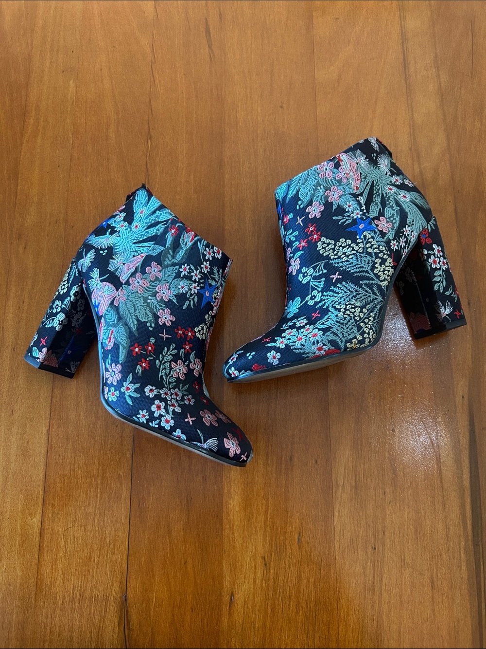 Sam Edelman Floral Boots Womens Size 5